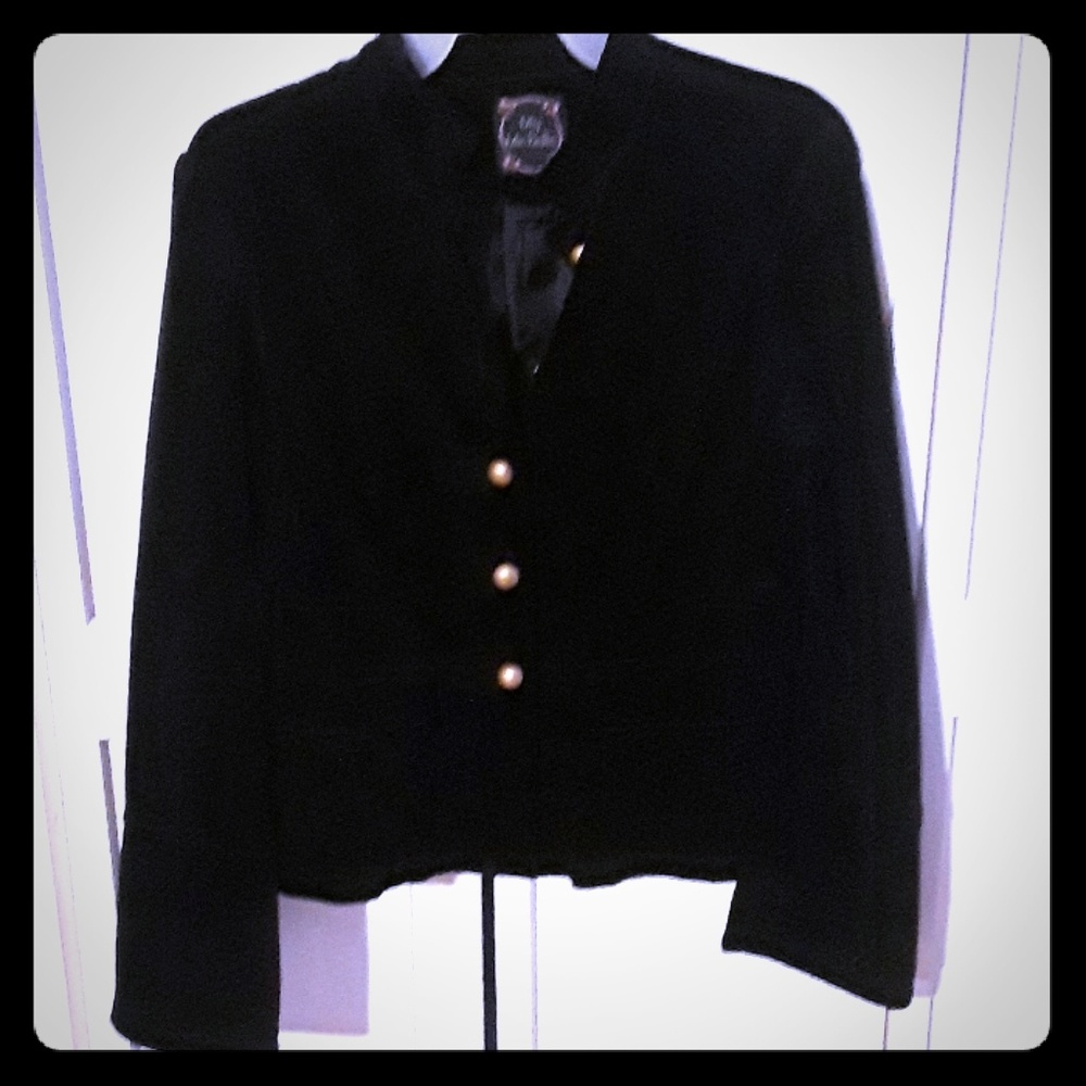 Black velvet blazer